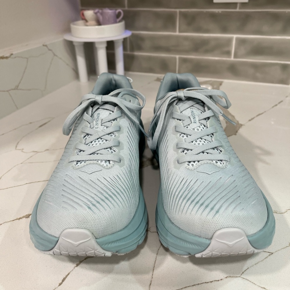 Hoka Rincon 3 Running Shoes. Women’s Size 7.5 Color Ice Flow/ Cloud Blue - Picture 3 of 9